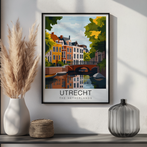 Utrecht Travel Poster