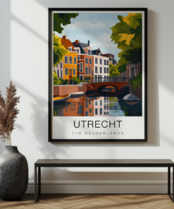 Utrecht Travel Poster