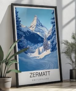 Zermatt Travel Poster – Matterhorn