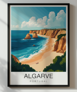 Algarve Travel Poster