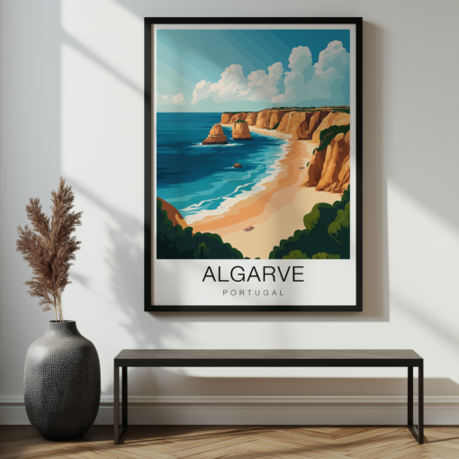 Algarve Travel Poster