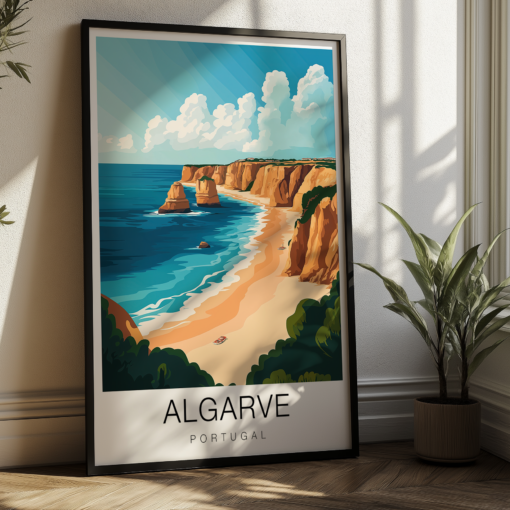 Algarve Travel Poster