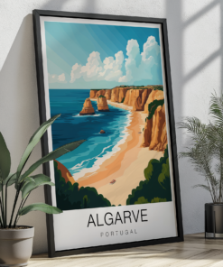 Algarve Travel Poster