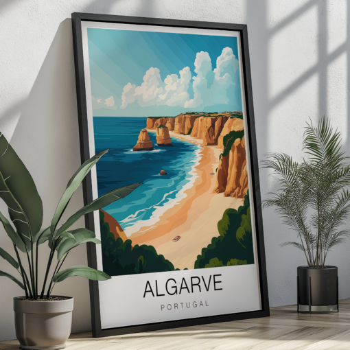 Algarve Travel Poster