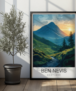 Ben Nevis Travel Poster