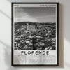 Black and White Florence Travel Poster – Duomo