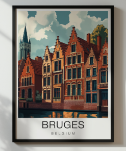 Bruges Travel Poster