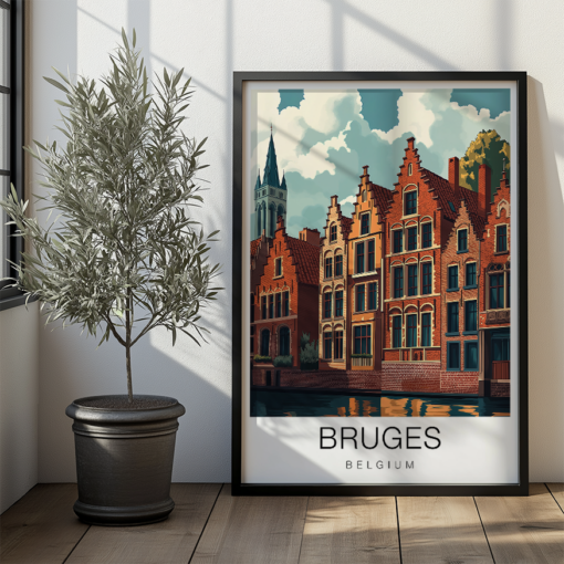 Bruges Travel Poster