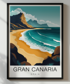 Gran Canaria Travel Poster