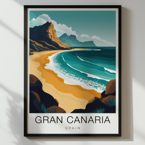 Gran Canaria Travel Poster