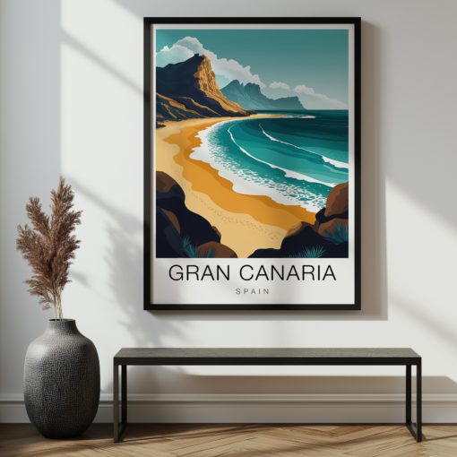 Gran Canaria Travel Poster