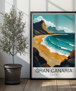 Gran Canaria Travel Poster