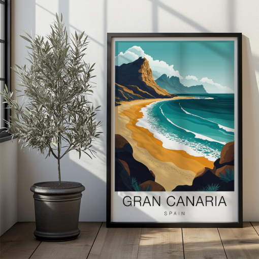 Gran Canaria Travel Poster