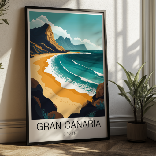 Gran Canaria Travel Poster