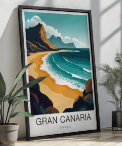 Gran Canaria Travel Poster