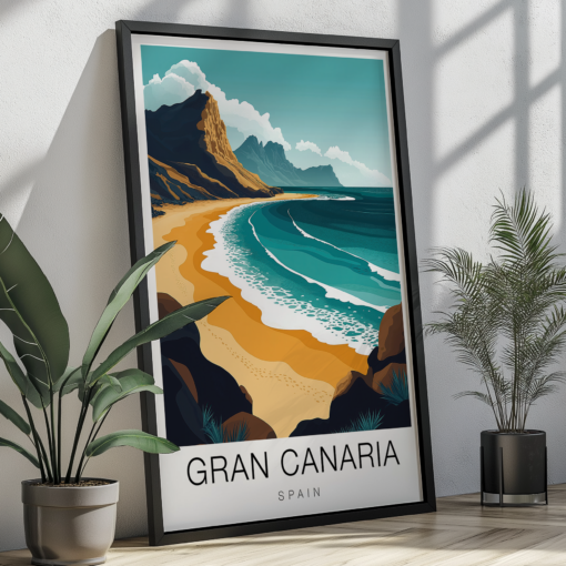 Gran Canaria Travel Poster