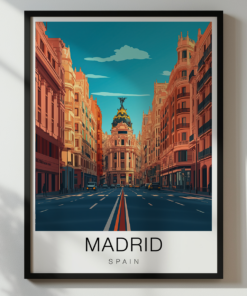 Madrid Travel Poster