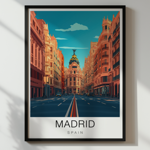 Madrid Travel Poster