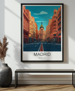 Madrid Travel Poster