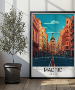 Madrid Travel Poster