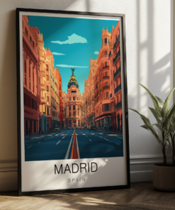 Madrid Travel Poster