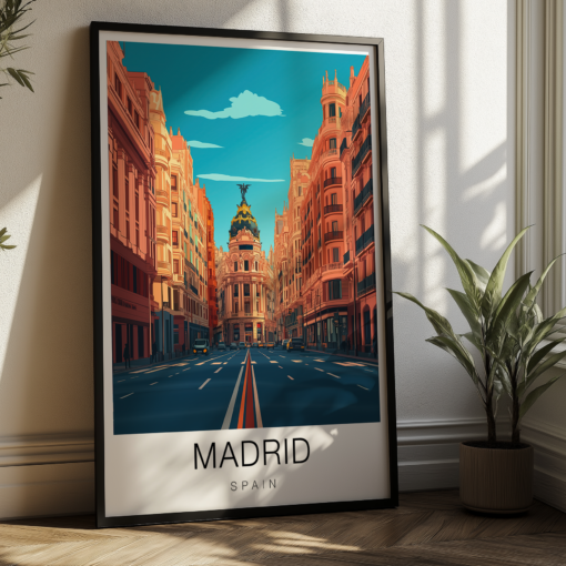 Madrid Travel Poster