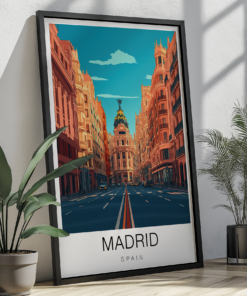 Madrid Travel Poster