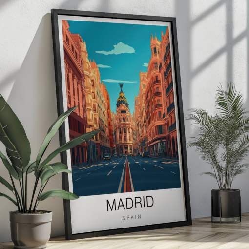 Madrid Travel Poster