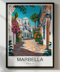 Marbella Travel Poster