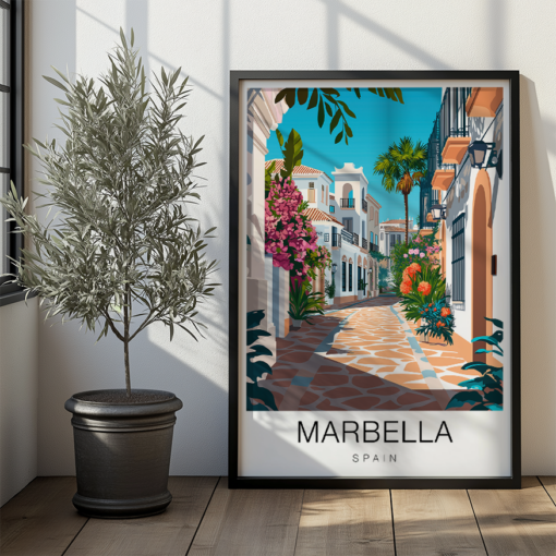 Marbella Travel Poster