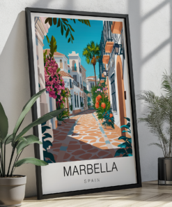 Marbella Travel Poster