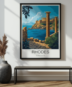 Rhodes Travel Poster