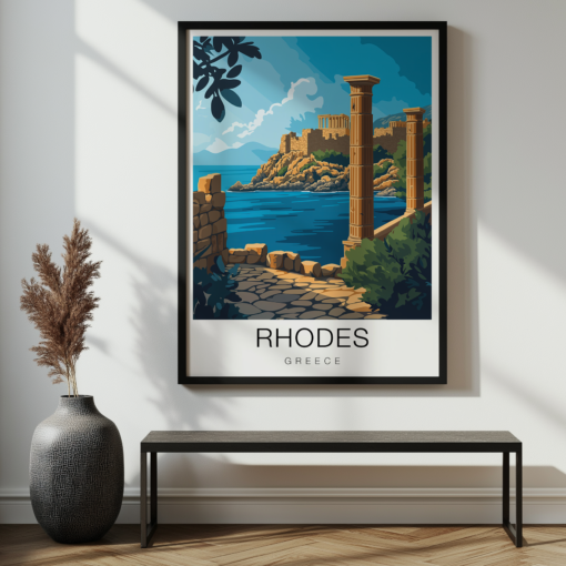 Rhodes Travel Poster