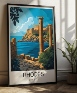 Rhodes Travel Poster