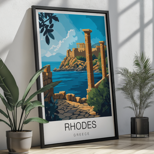 Rhodes Travel Poster