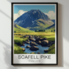 Scafell Pike Travel Poster