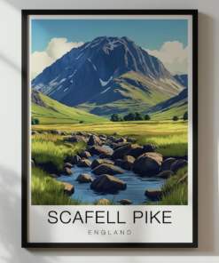 Scafell Pike Travel Poster