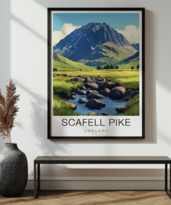 Scafell Pike Travel Poster