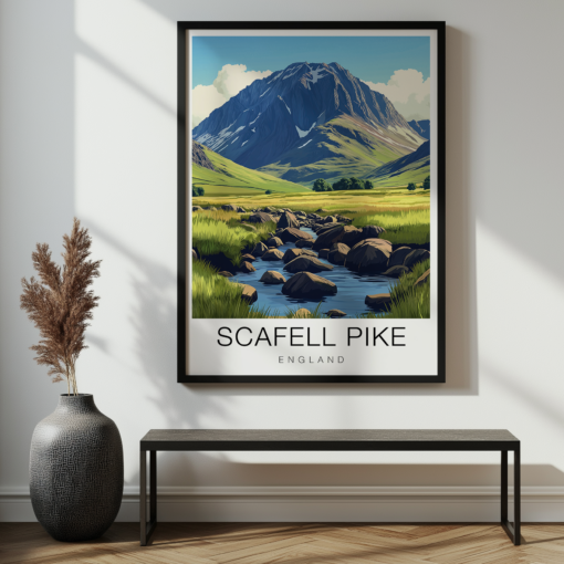 Scafell Pike Travel Poster