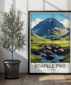 Scafell Pike Travel Poster