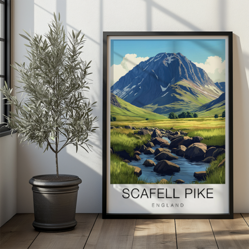 Scafell Pike Travel Poster