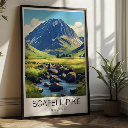 Scafell Pike Travel Poster