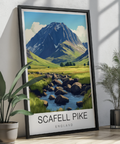 Scafell Pike Travel Poster