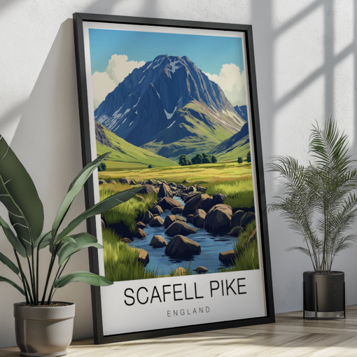 Scafell Pike Travel Poster