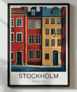 Stockholm Travel Poster – Gamla Stan