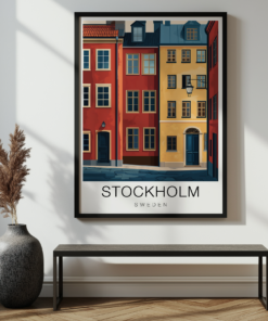 Stockholm Travel Poster – Gamla Stan