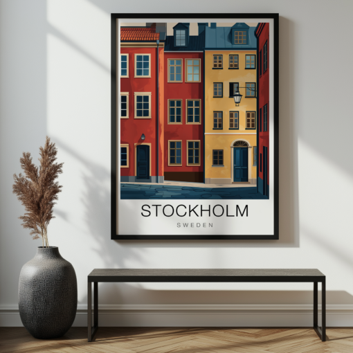 Stockholm Travel Poster – Gamla Stan