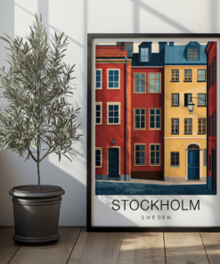 Stockholm Travel Poster – Gamla Stan