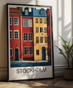 Stockholm Travel Poster – Gamla Stan