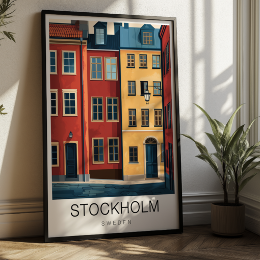 Stockholm Travel Poster – Gamla Stan